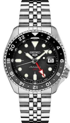 SEIKO-5 Sports SSK001 GMT Series Automatic Black Dial