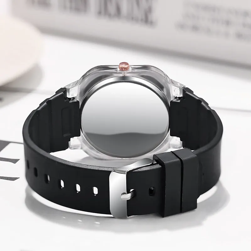 Sidiou Group Wholesale Watch Factory Jelly Colored Silicone Square Watch For Men Women Couple Students Teenagers Gift Fashion Quartz Watches