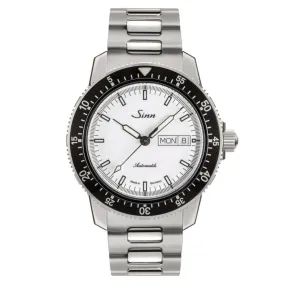 Sinn 104 St Sa I Automatic Sports Watch - White Dial - Solid Bracelet