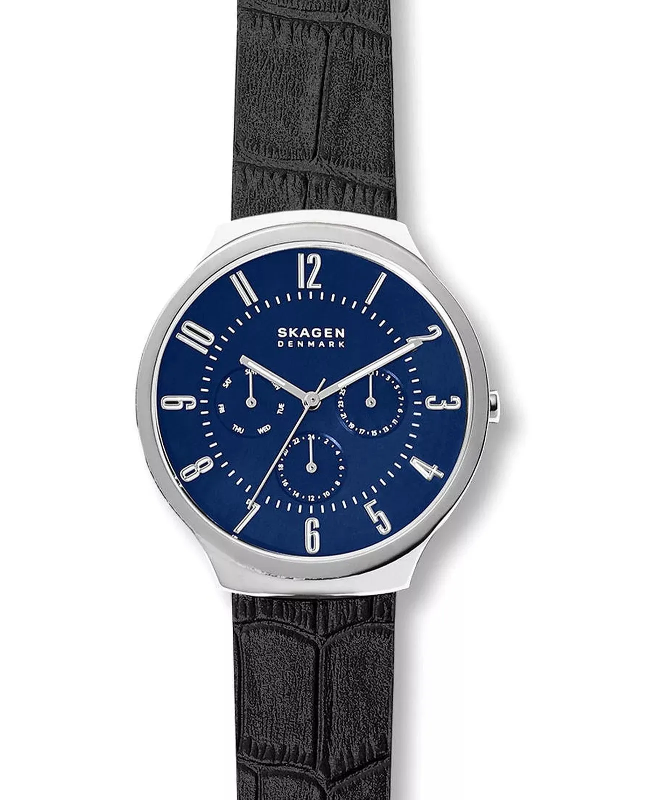 SKAGEN Grenen Black Leather Strap