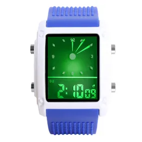 Skmei Fashion Men Sports Watches Dual Time Digital Quartz 30m Waterproof LED Colorful backlight Casual Dress Wrist watch