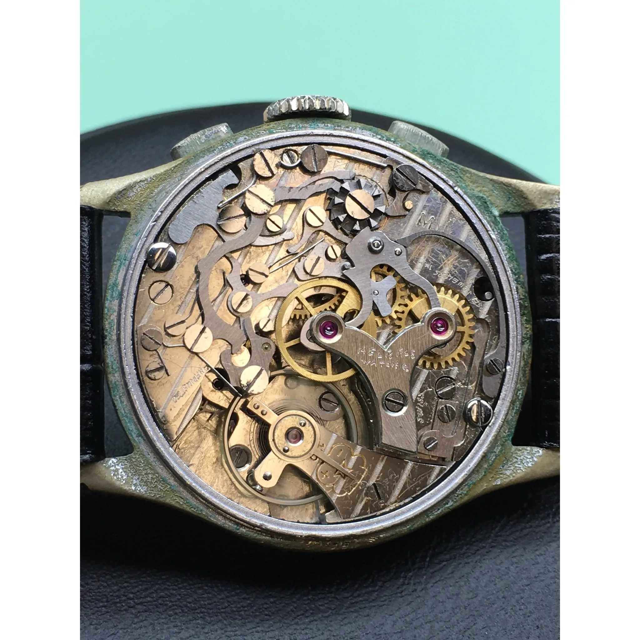 Sold - Olma Vintage Chronograph Venus 170 Circa 1940’s- Fully Serviced by ClockSavant