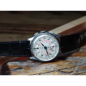 Sold - Olma Vintage Chronograph Venus 170 Circa 1940’s- Fully Serviced by ClockSavant