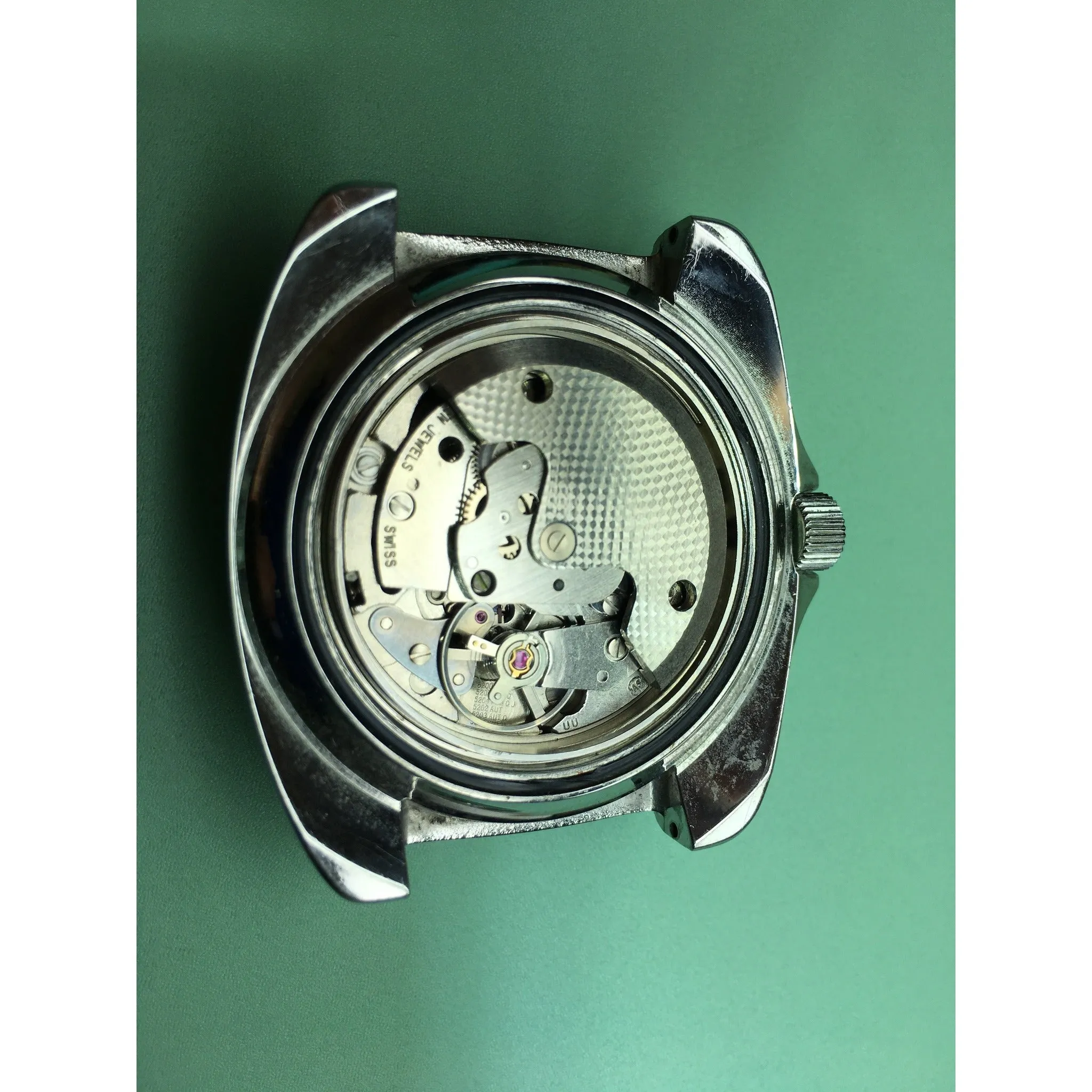Sold - Tidal Moonphase Divers Watch - Arola Prototype -  Modified A. Schild 5206