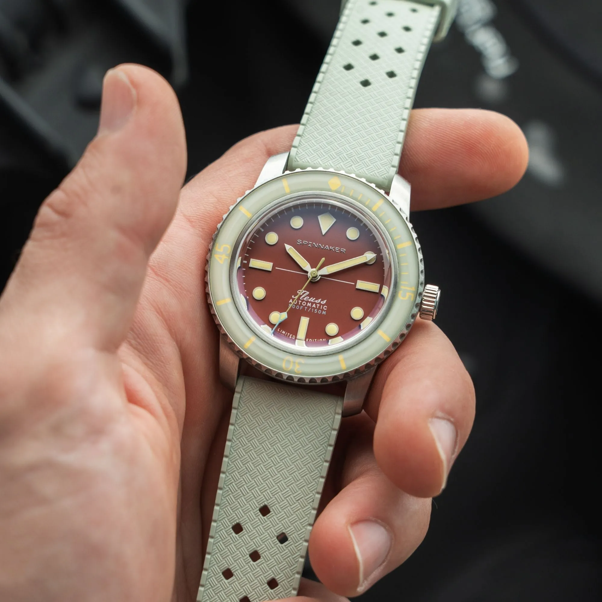Spinnaker Fleuss 40 Automatic 145TH Limited Edition Coral Red Men's Watch SP-5133-77