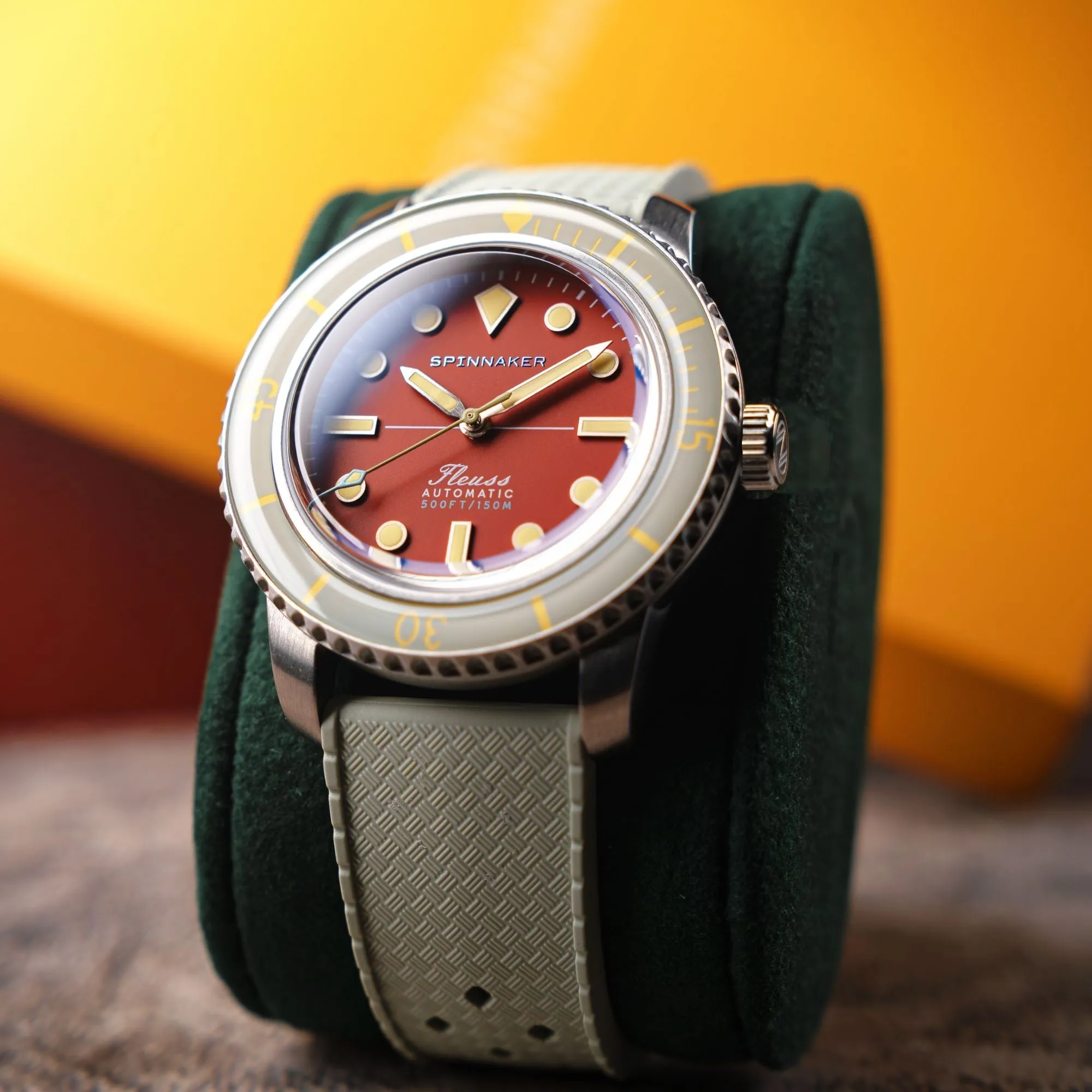 Spinnaker Fleuss 40 Automatic 145TH Limited Edition Coral Red Men's Watch SP-5133-77