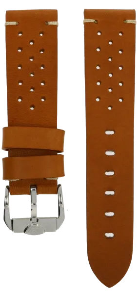 Squale Perforated Vintage Leather Strap 22mm