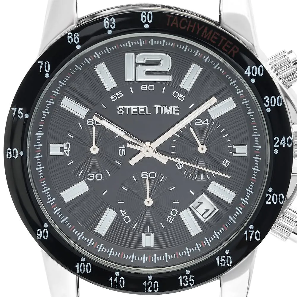 SteelTime Men's Stainless Steel Watches