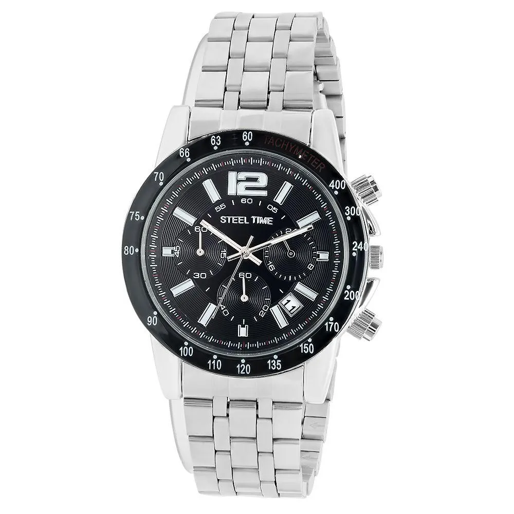 SteelTime Men's Stainless Steel Watches