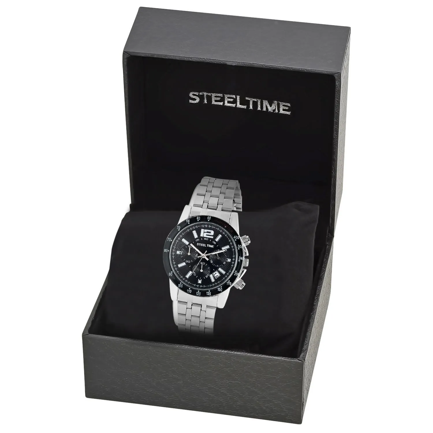 SteelTime Men's Stainless Steel Watches