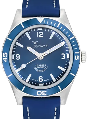 Super-Squale Arabic Numerals Blue - Leather
