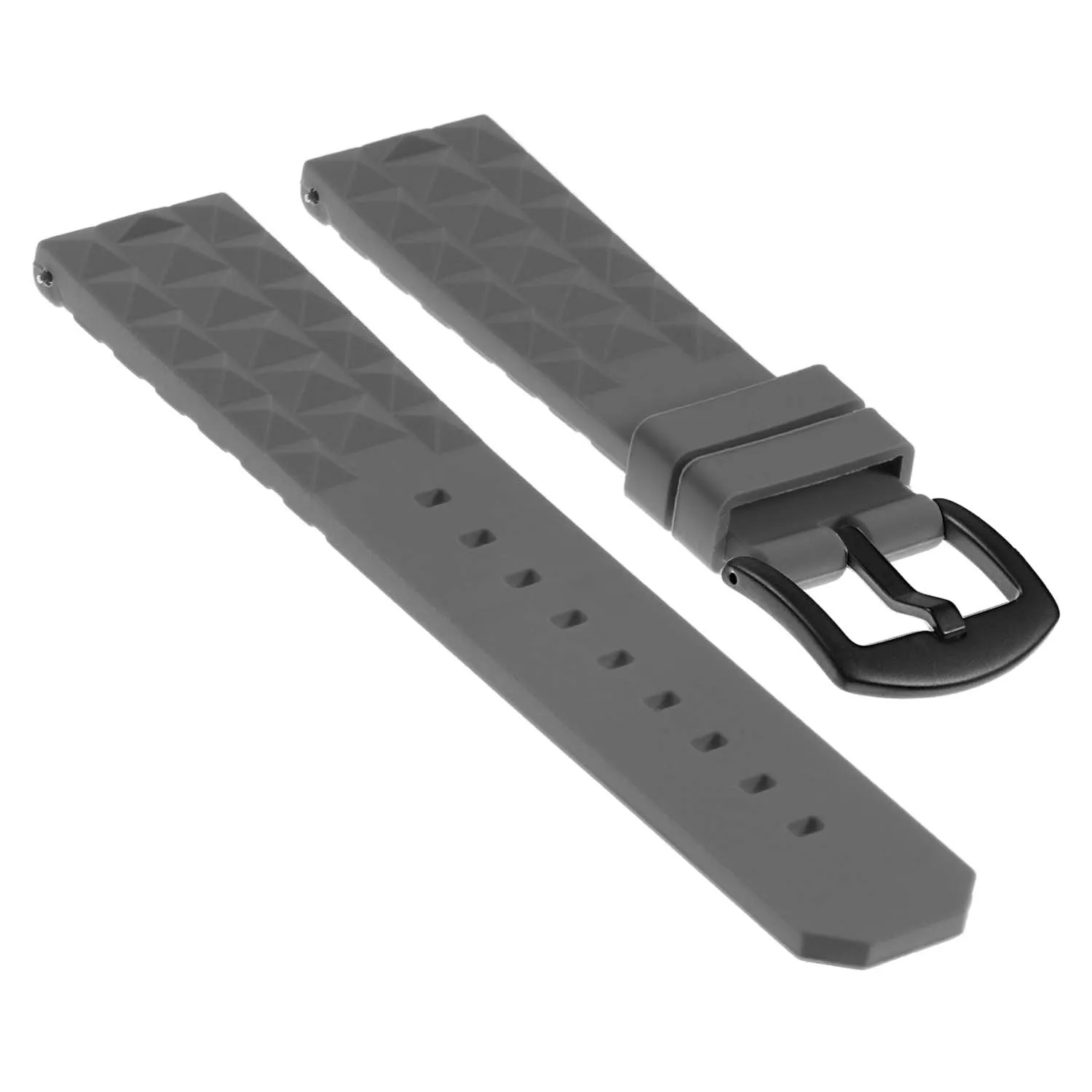 Super Waffle Rubber Strap with Black Buckle for Garmin Vivoactive 4