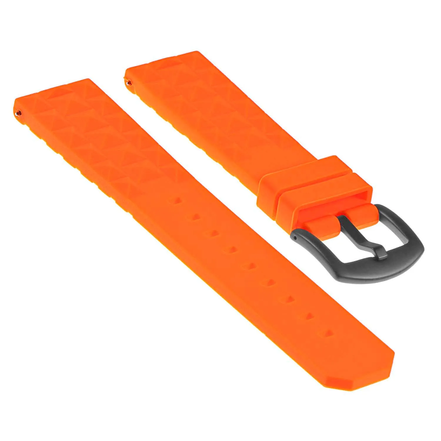 Super Waffle Rubber Strap with Black Buckle for Garmin Vivoactive 4