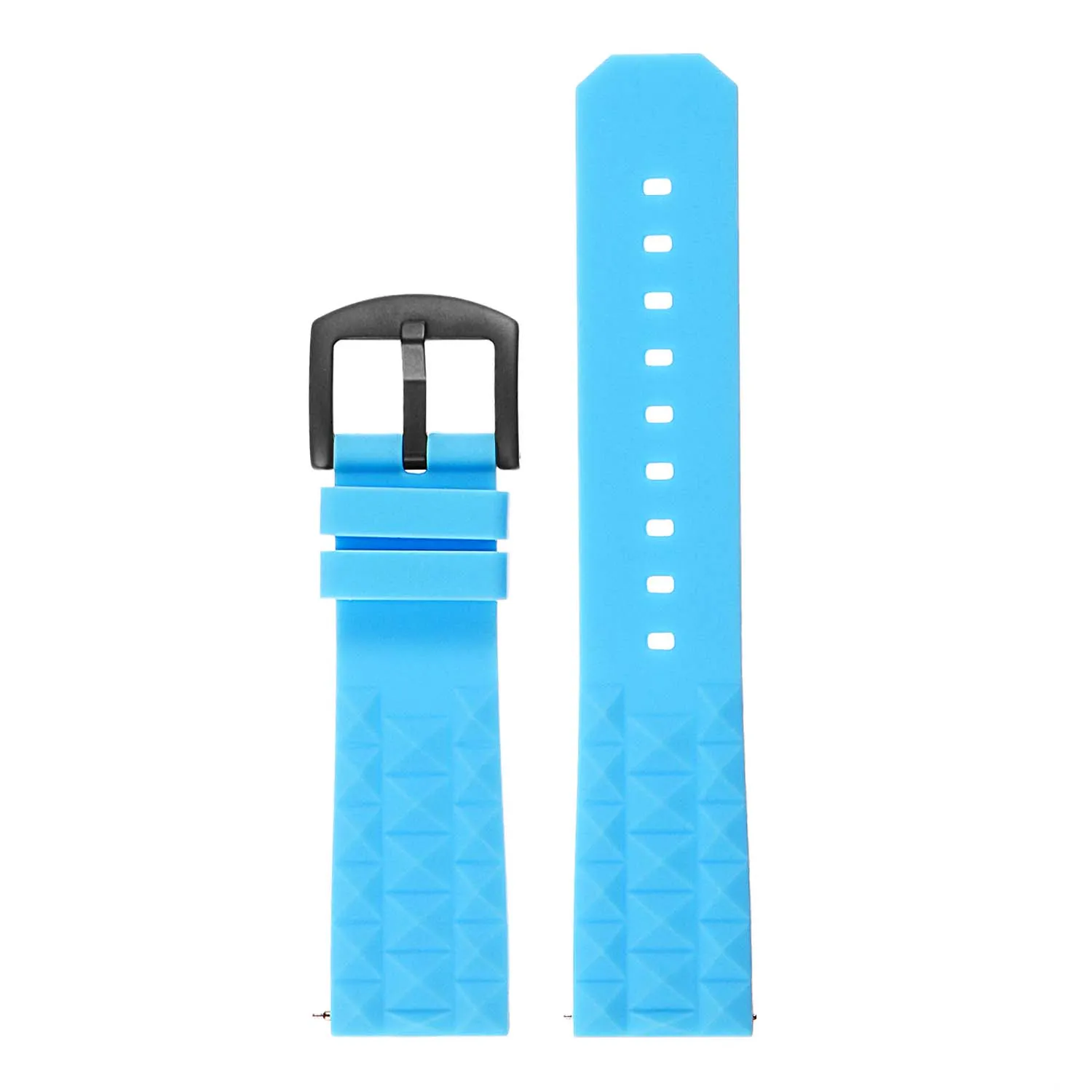 Super Waffle Rubber Strap with Black Buckle for Garmin Vivoactive 4