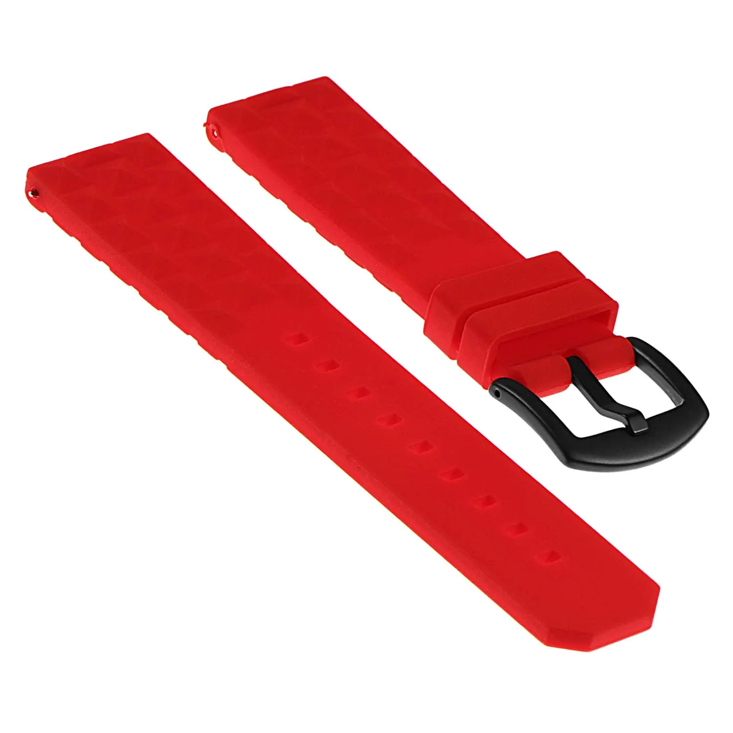 Super Waffle Rubber Strap with Black Buckle for Garmin Vivoactive 4