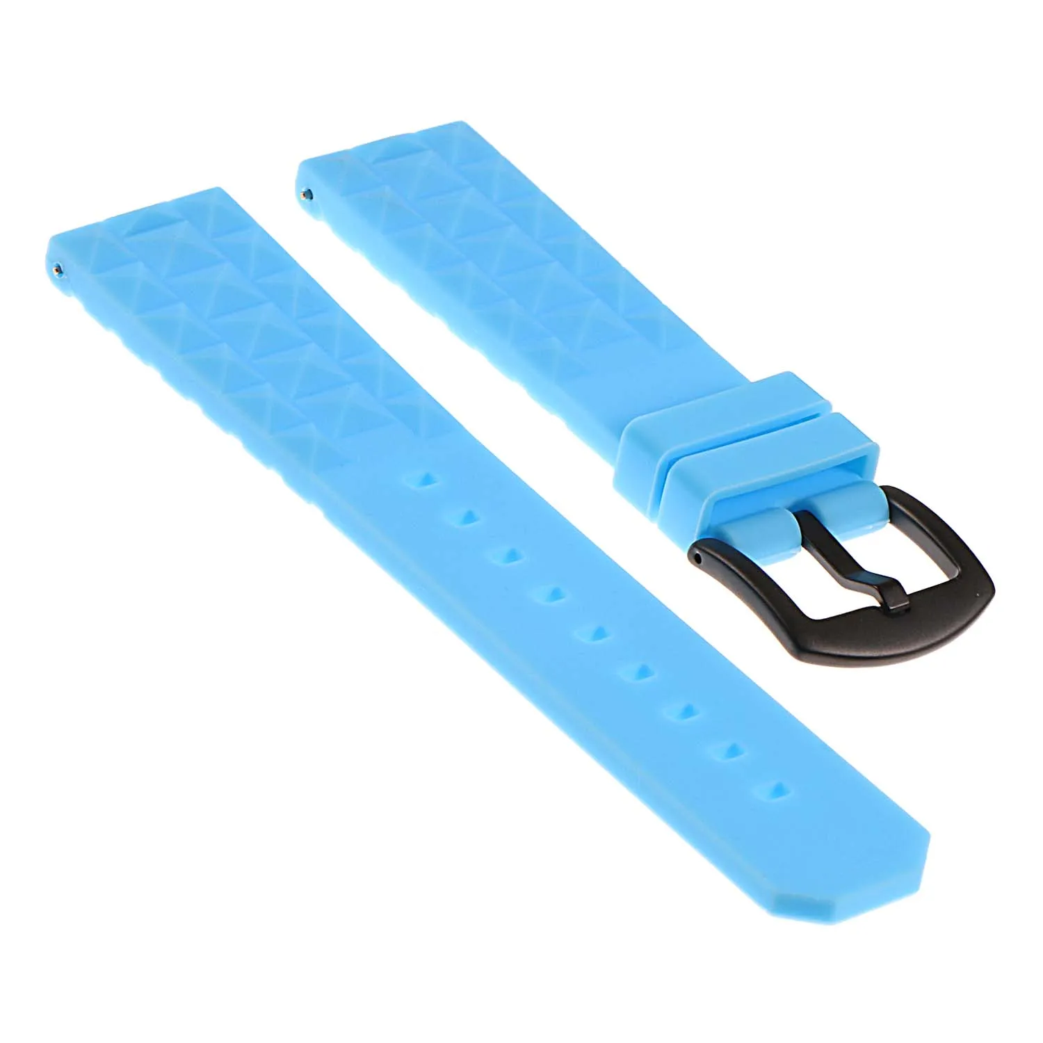 Super Waffle Rubber Strap with Black Buckle for Garmin Vivoactive 4