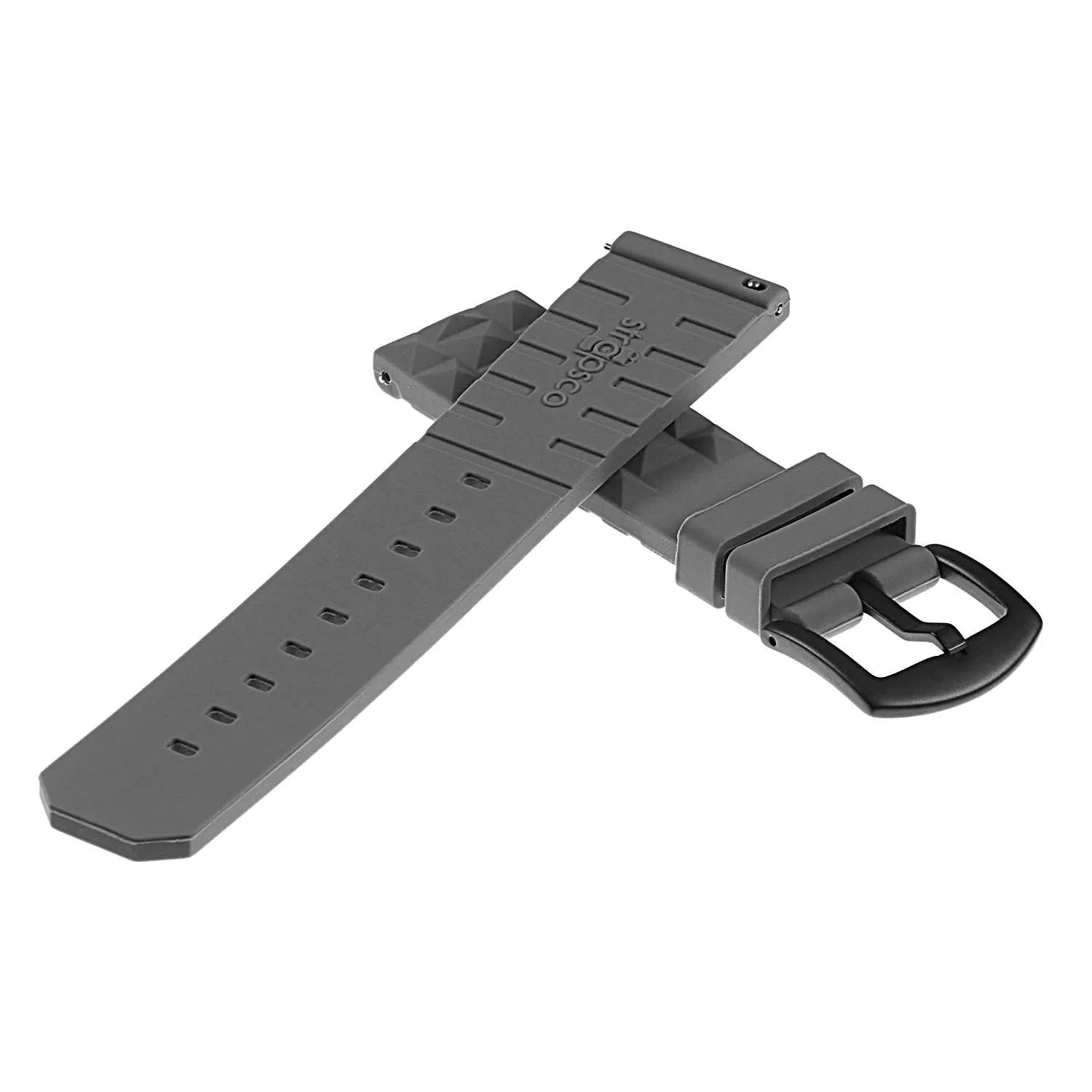 Super Waffle Rubber Strap with Black Buckle for Garmin Vivoactive 4