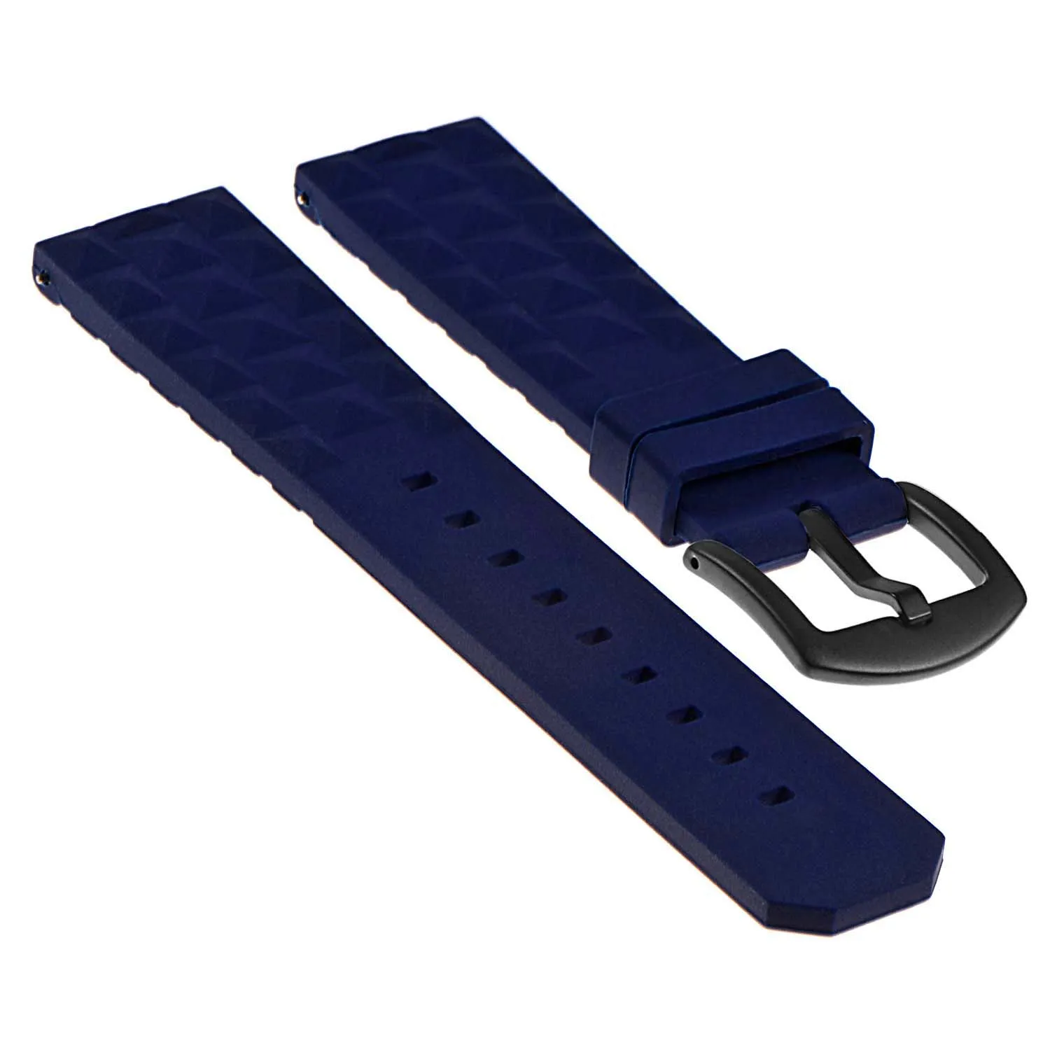 Super Waffle Rubber Strap with Black Buckle for Garmin Vivoactive 4