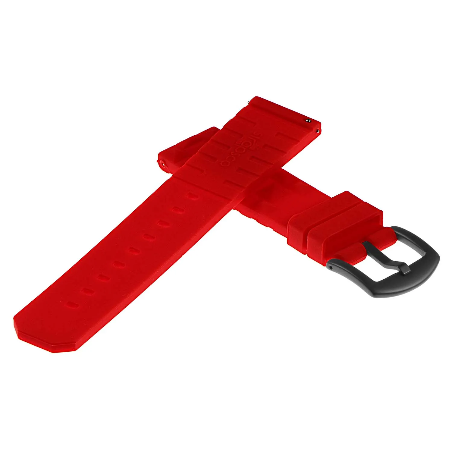 Super Waffle Rubber Strap with Black Buckle for Garmin Vivoactive 4