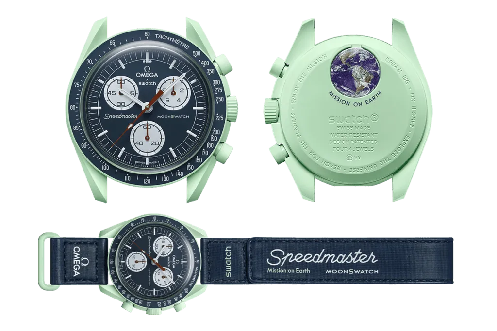 Swatch x Omega Bioceramic Moonswatch Mission to Earth