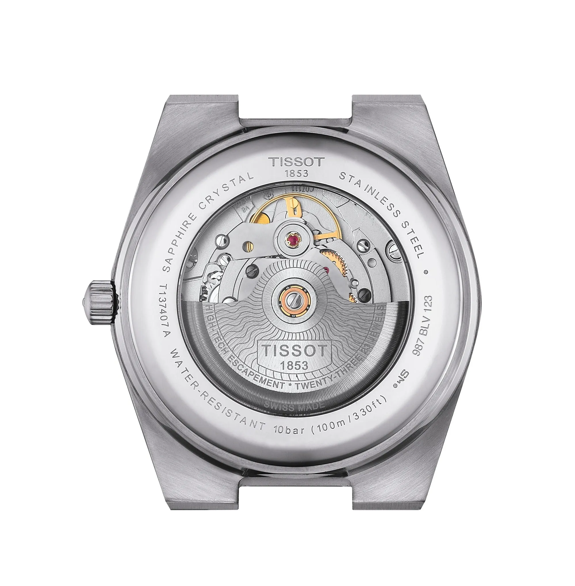 Tissot 40mm PRX Blue Chameleon Stainless Steel Automatic Watch