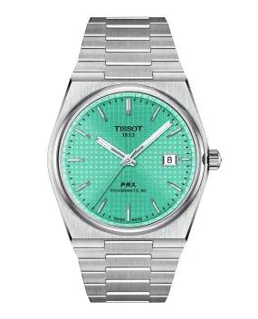 Tissot 40mm PRX Stainless Steel Green Automatic Watch