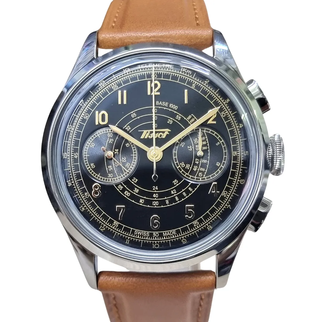 Tissot T142.462.16.052.00 Telemeter 1938 Automatic Chronograph Watch 42mm