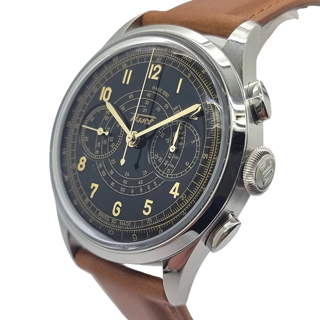 Tissot T142.462.16.052.00 Telemeter 1938 Automatic Chronograph Watch 42mm