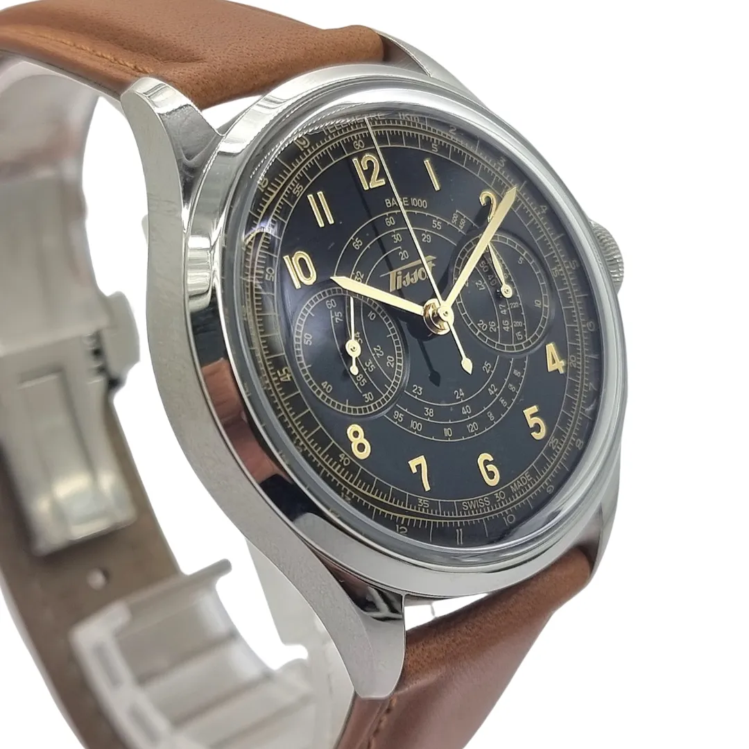 Tissot T142.462.16.052.00 Telemeter 1938 Automatic Chronograph Watch 42mm