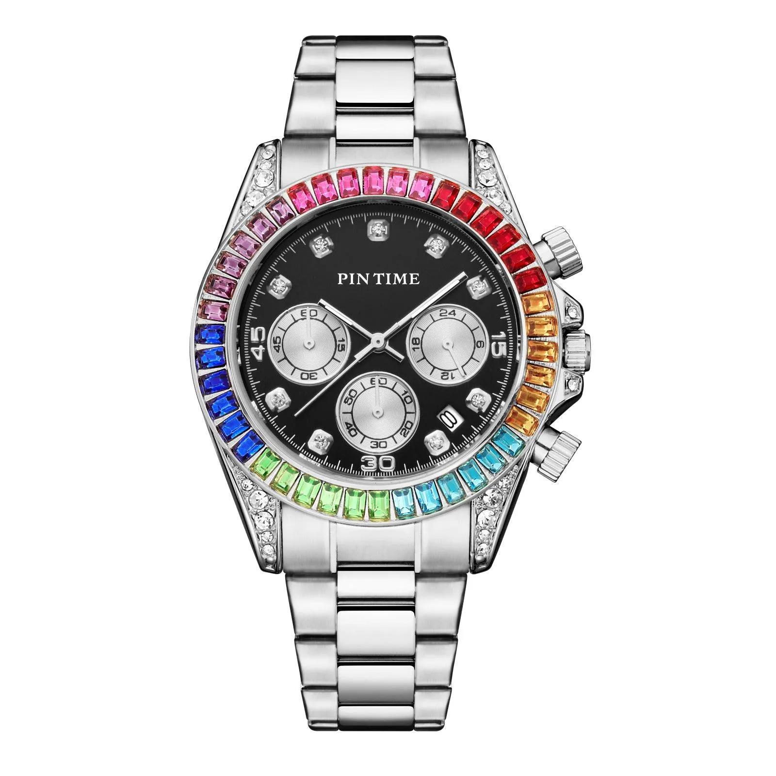 Unisex Fashion Stainless Steel Band Watch