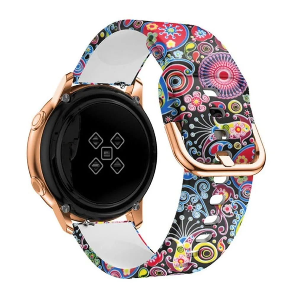 Universal Replacement Infinite Illusion Silicone Strap 22mm - Colorful jellyfish