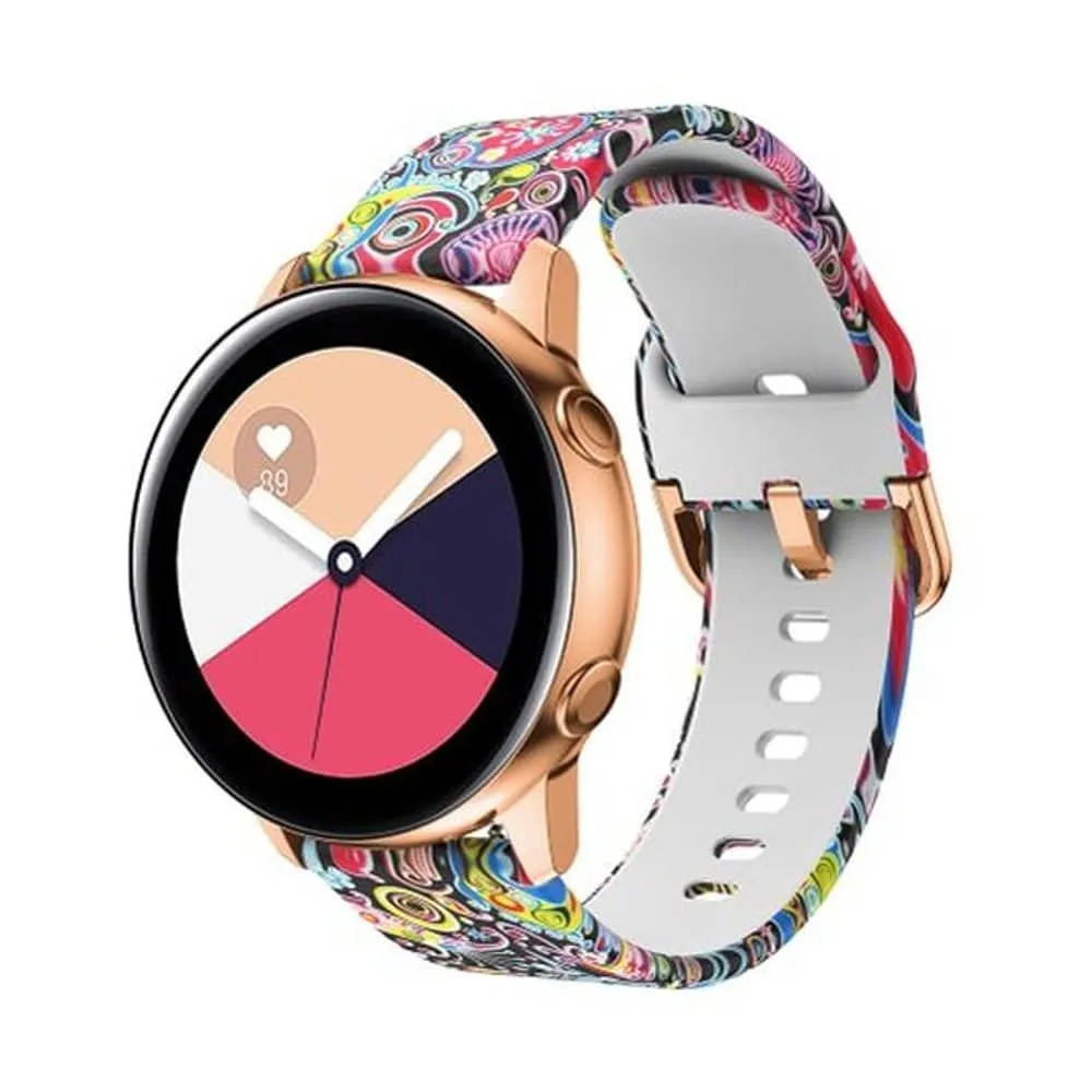 Universal Replacement Infinite Illusion Silicone Strap 22mm - Colorful jellyfish