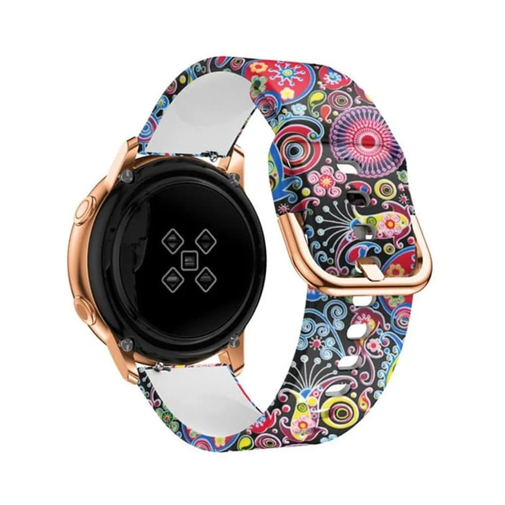 Universal Replacement Infinite Illusion Silicone Strap 22mm - Colorful jellyfish