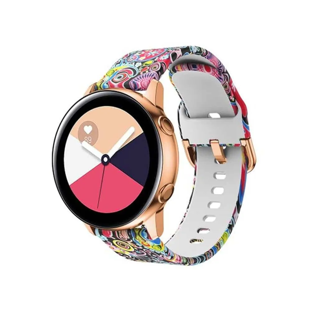 Universal Replacement Infinite Illusion Silicone Strap 22mm - Colorful jellyfish