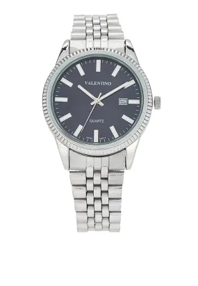 Valentino 20122393-BLUE DIAL Stainless Steel Strap Analog Watch for Men