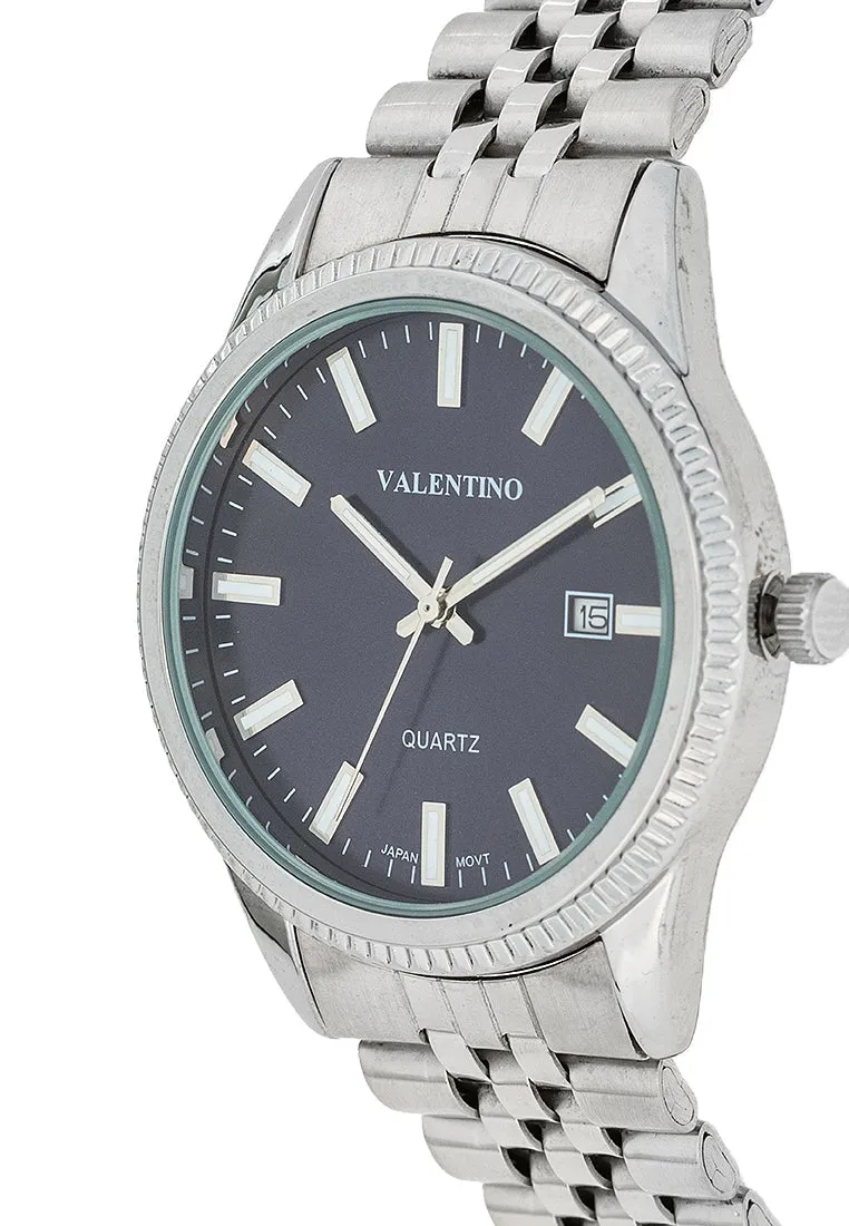 Valentino 20122393-BLUE DIAL Stainless Steel Strap Analog Watch for Men