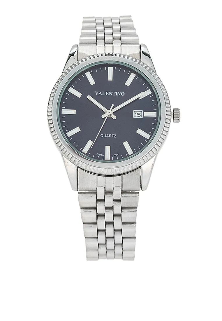 Valentino 20122393-BLUE DIAL Stainless Steel Strap Analog Watch for Men