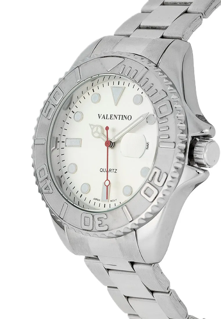 Valentino 20122465-SILVER DIAL Stainless Steel Strap Analog Watch for Men