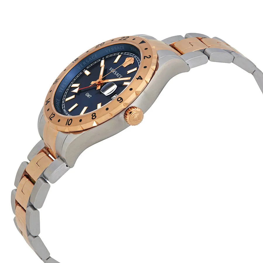 Versace Hellenyium GMT Blue Dial Men's Watch V11060017