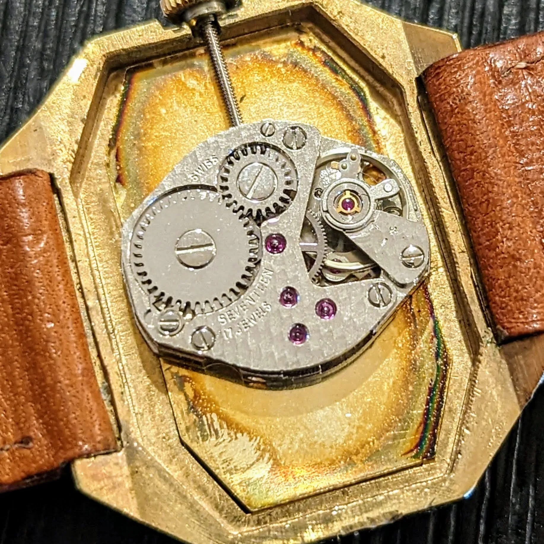 Vintage NIVADA Watch 17 Jewels Cal. FHF 69-21 Swiss Made Retro Wristwatch