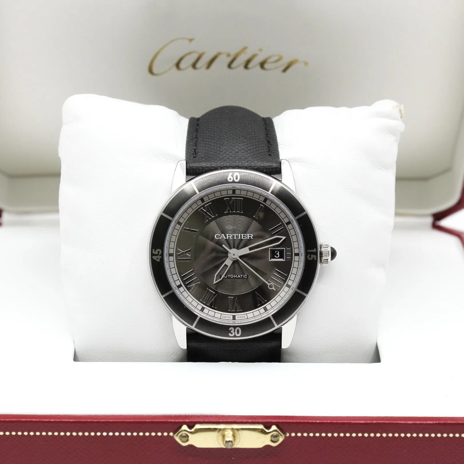 watch Cartier Ronde Croisiere 3886 black seri 125987vx