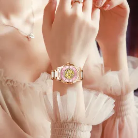 Women's Ceramics Stainless Steel Mechanical Automatic Self-wind Watch