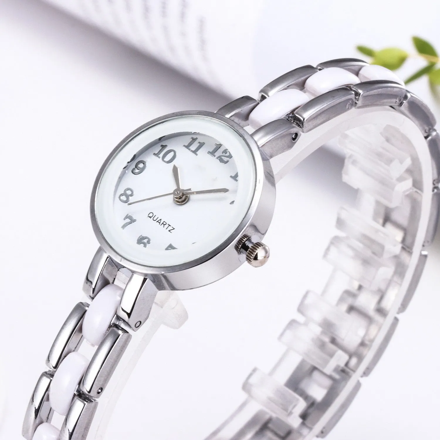 Women's Fashion Elegant Silver Bracelet Watch