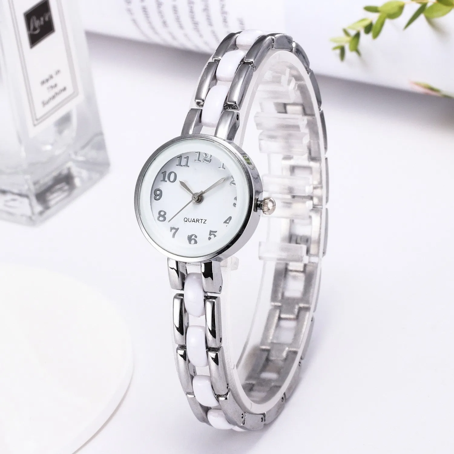 Women's Fashion Elegant Silver Bracelet Watch