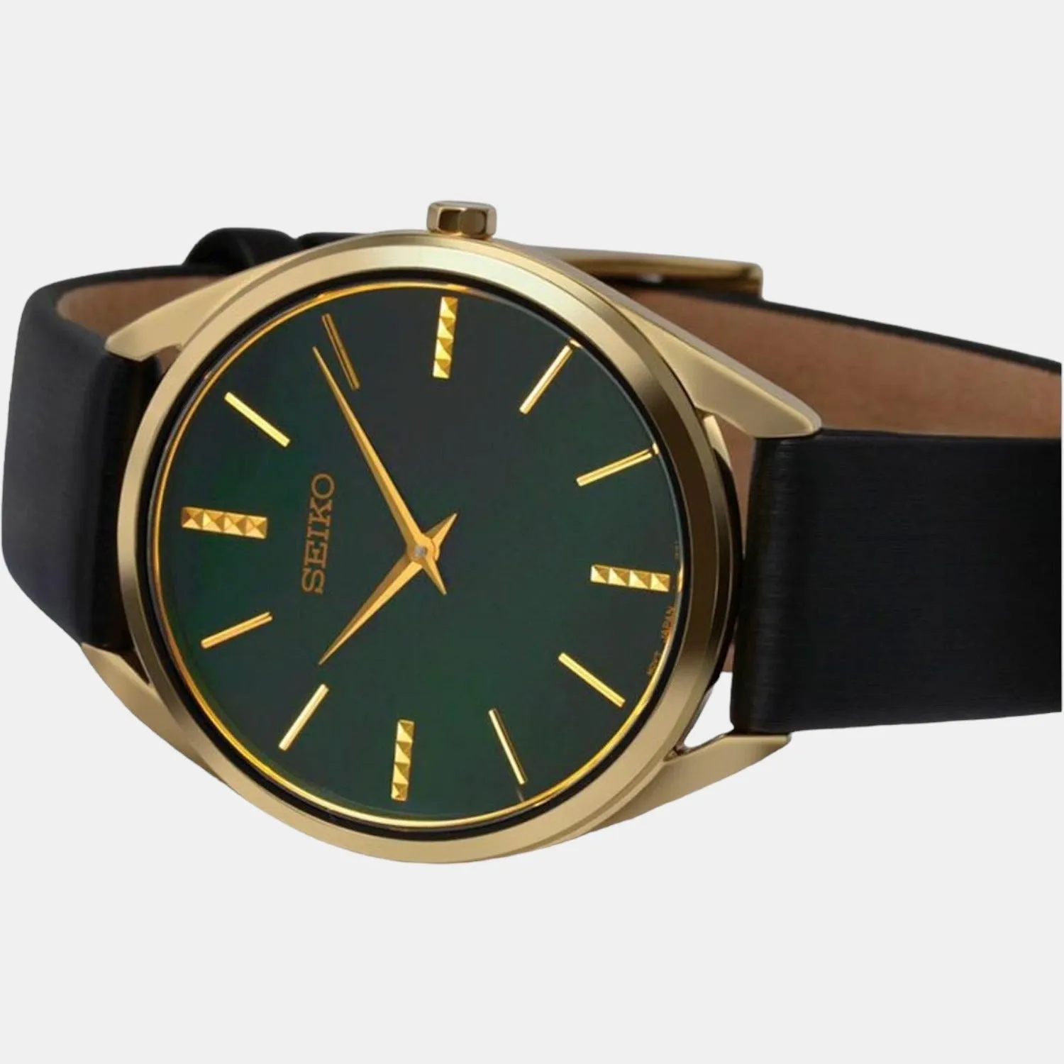 Women's Green Analog Leather Watch SWR080P1