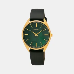 Women's Green Analog Leather Watch SWR080P1