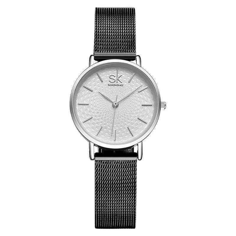 Women's Simple Watches Mesh Stainless Steel Casual Wristwatches #K0006