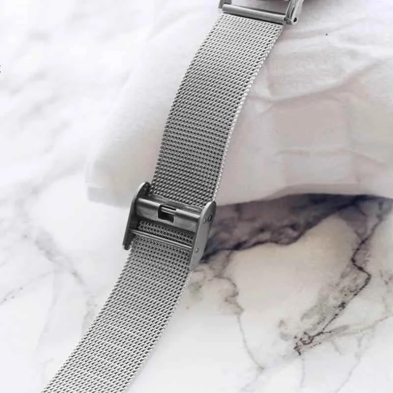 Women's Simple Watches Mesh Stainless Steel Casual Wristwatches #K0006