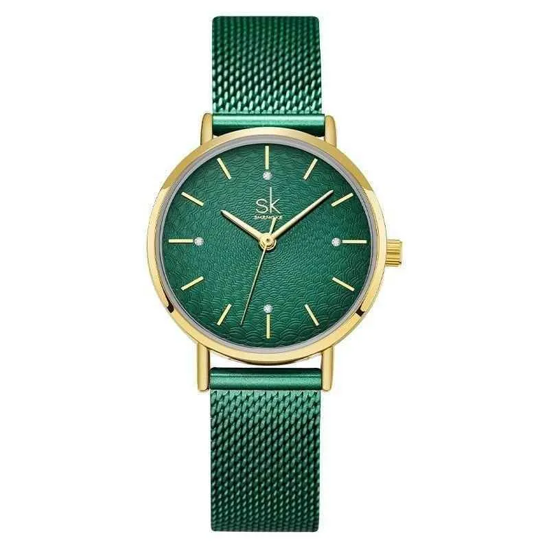 Women's Simple Watches Mesh Stainless Steel Casual Wristwatches #K0006