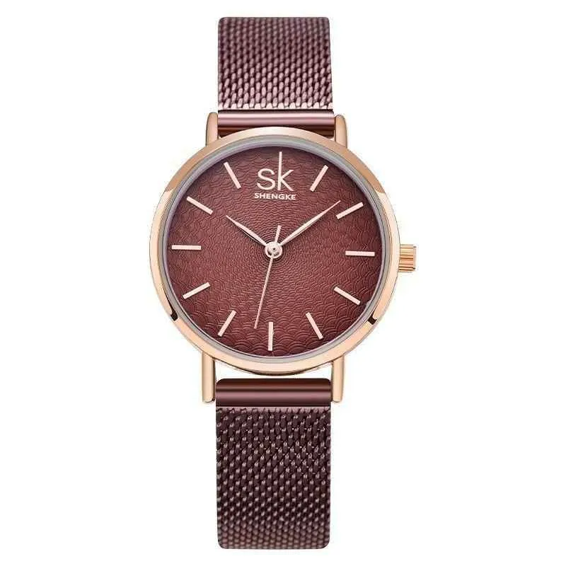 Women's Simple Watches Mesh Stainless Steel Casual Wristwatches #K0006